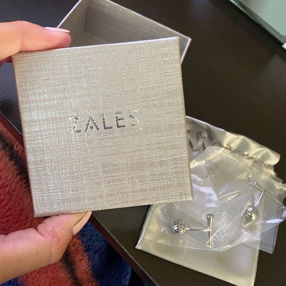 Men's Stainless Steel Golf Ball and Tee Cuff Links - Picture 4 of 4